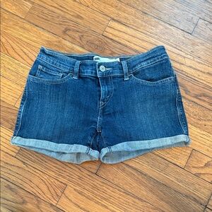 Levi's Dark Blue Jean Shorts for Women